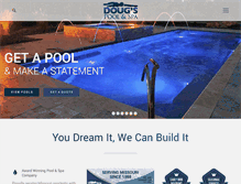 Tablet Screenshot of dougspoolandspa.com